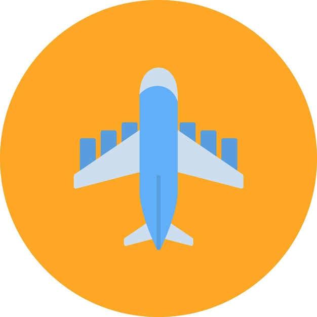 Ilustración de un avión plano