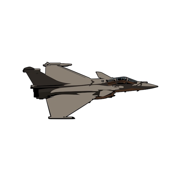 Vector ilustración del avión rafale