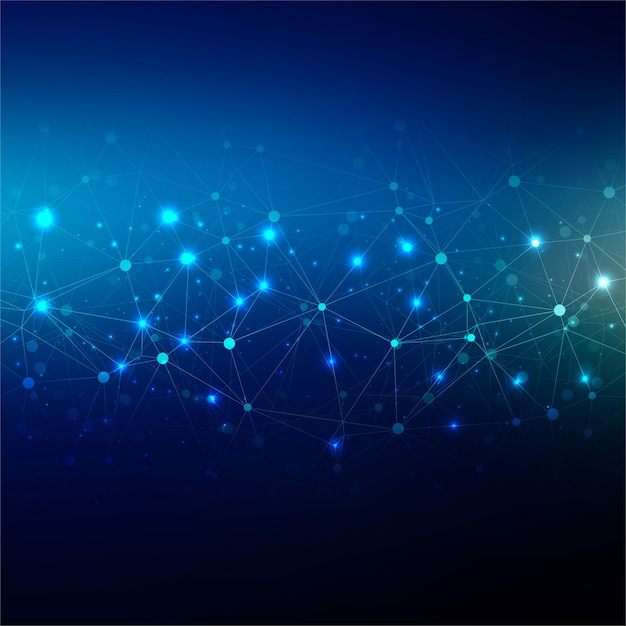 Ilustración azul abstracta del diseño del fondo de la tecnología