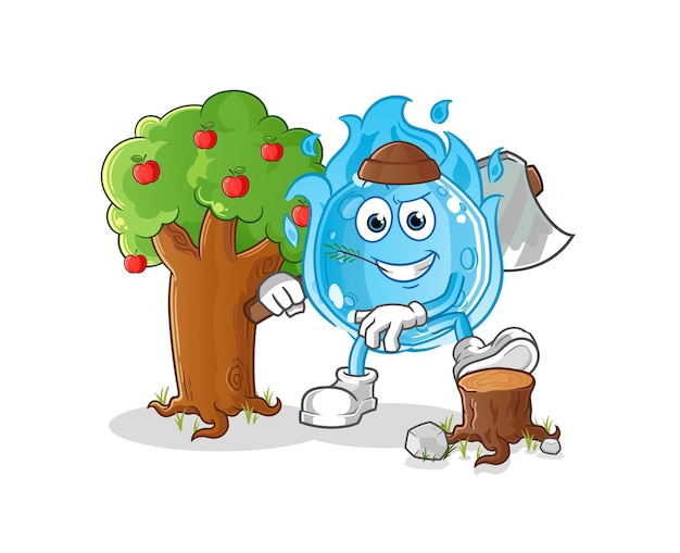 La ilustración azul del cometa Carpenter. vector de personaje