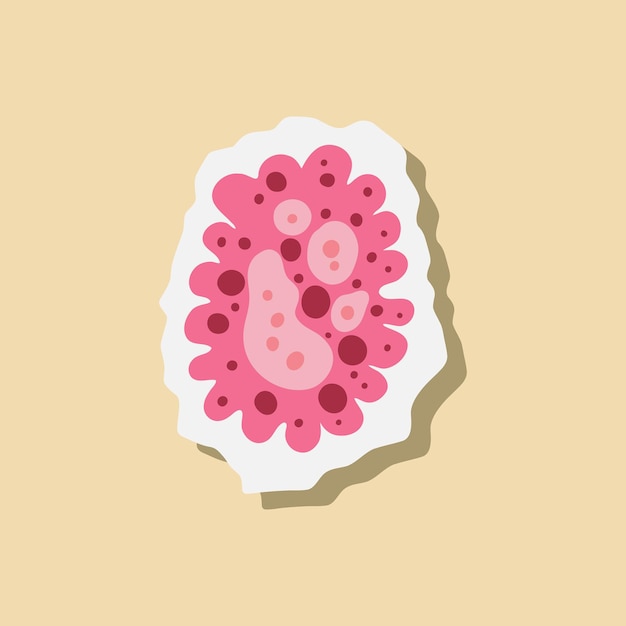 Ilustración de bacterias y virus Bacterias patógenas Virus y microbios Enfermedades que causan gérmenes de color Infección por microorganismos de tipo bacteriano