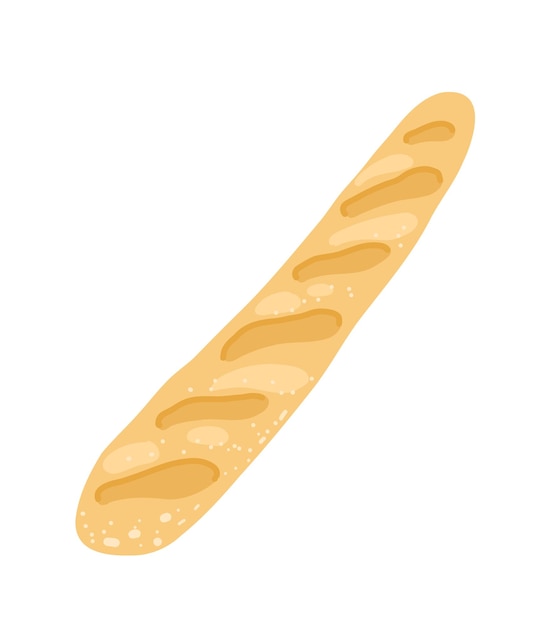 Ilustración de baguette Ilustración de pan francés para menús anuncios folletos anuncios