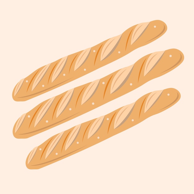 Ilustración de baguette