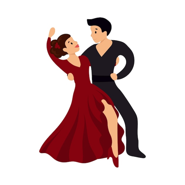 Ilustración de baile de pareja