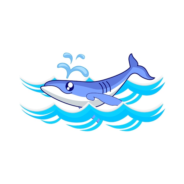 Ilustración de una ballena