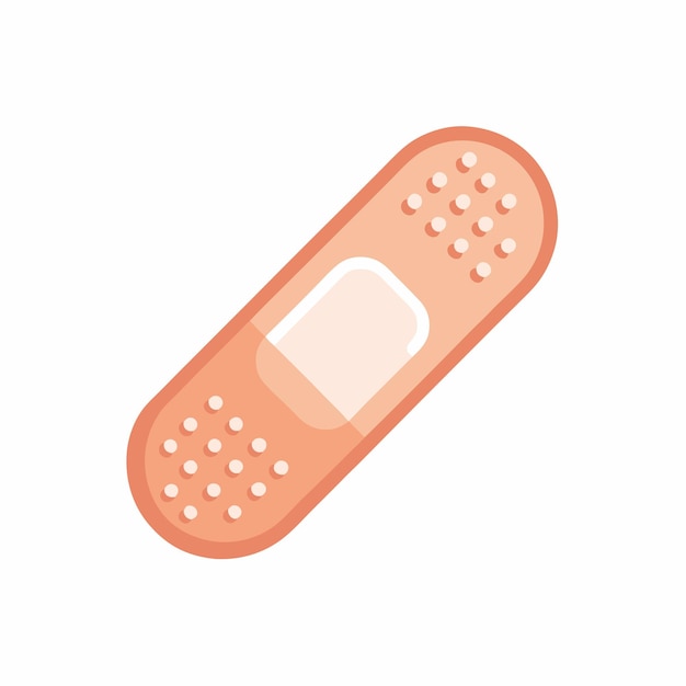 Ilustración de band aid en un fondo blanco aislado 2