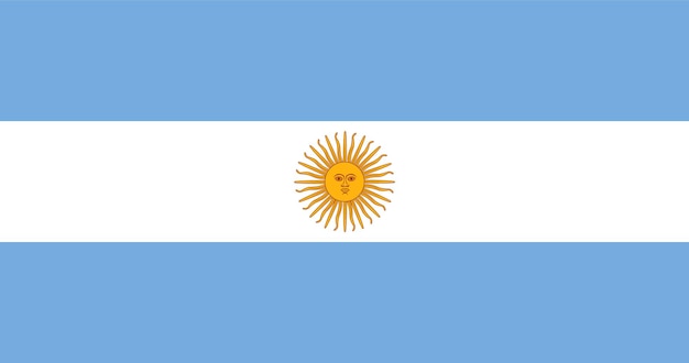 Ilustración de la bandera de Argentina