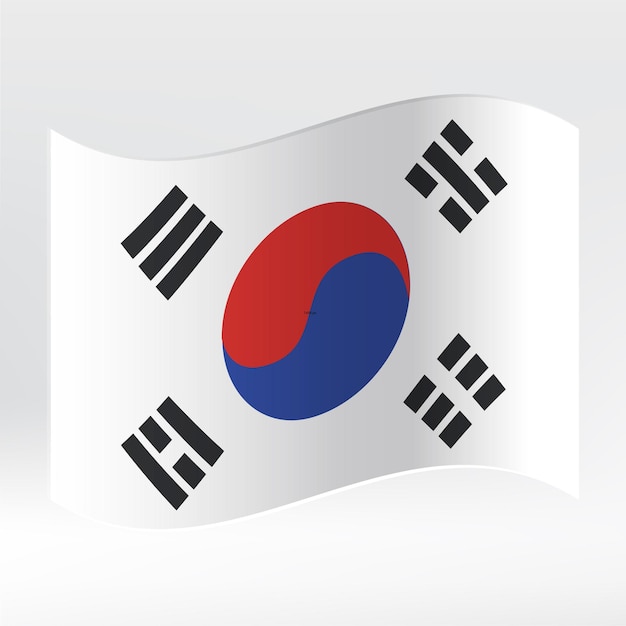 Ilustración de la bandera y colección de iconos