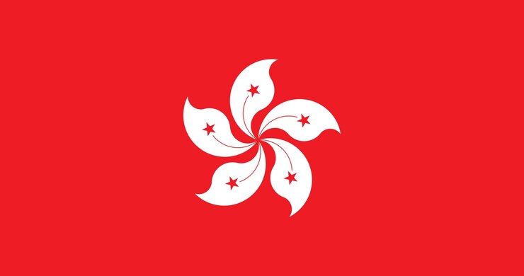 Vector ilustración de la bandera de hong kong