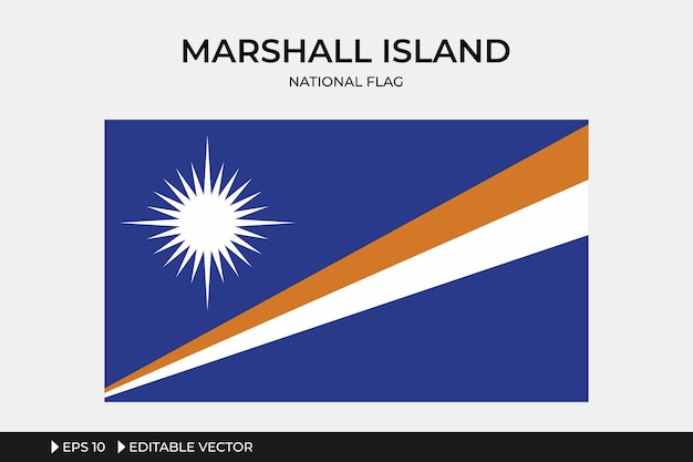 Ilustración Bandera de la Isla Marshal