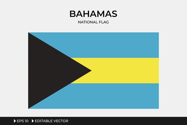 Ilustración de la bandera nacional de Bahamas