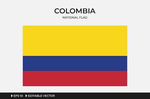 Ilustración de la bandera nacional de Colombia