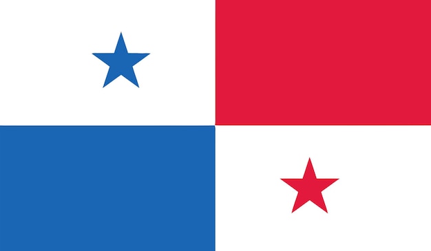 Ilustración de la bandera de Panamá fondo texturizado Símbolos del vector de Panamá