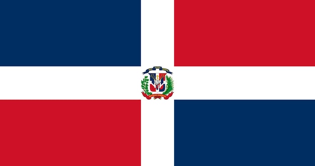 Ilustración de la bandera de la República Dominicana