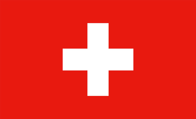 Ilustración de la bandera de suiza