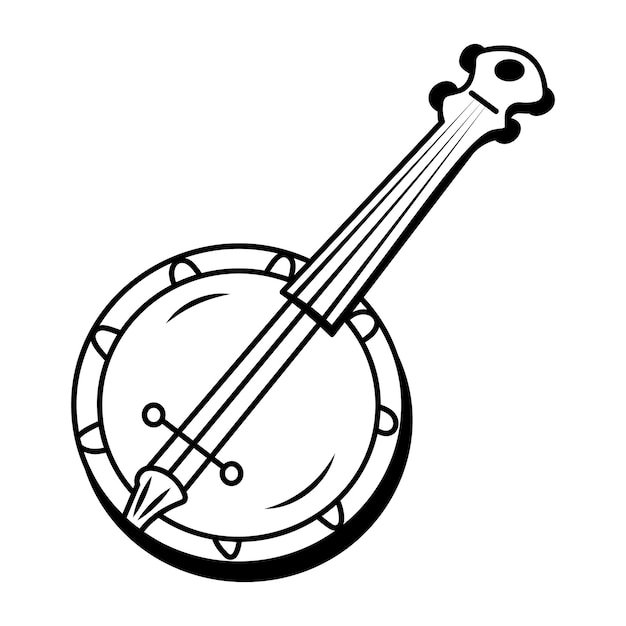 Ilustración del banjo