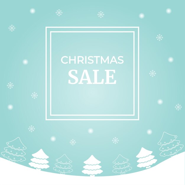 Ilustración de banner de venta de Navidad de vector