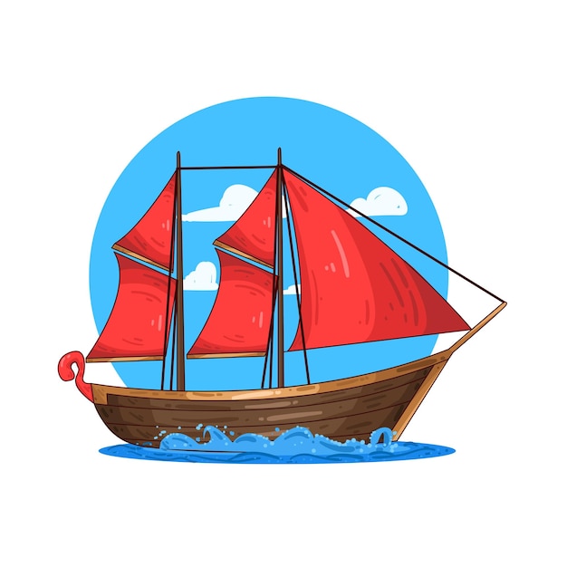 Ilustración del barco