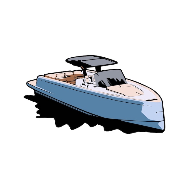 Vector ilustración del barco