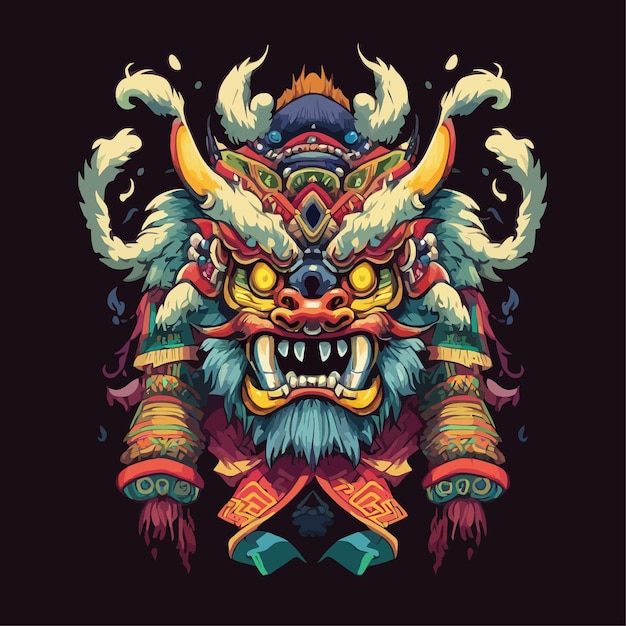 Ilustración de Barong Estilo pop de Barong