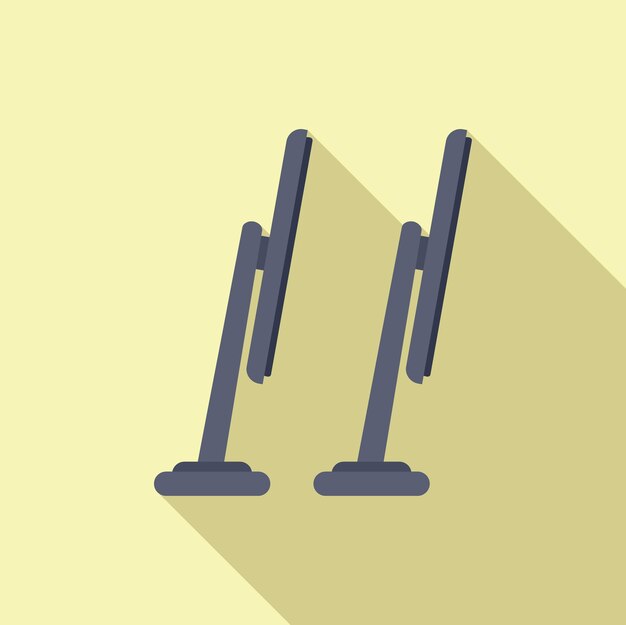 Ilustración de barras de flexión de estilo plano