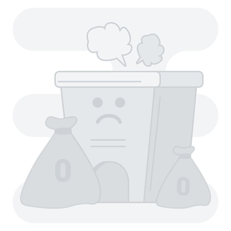 Ilustración de basura vacía perfecta para proyectos de interfaz de usuario uiux