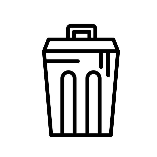 Ilustración de la basura