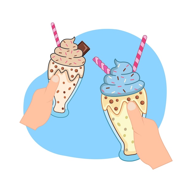 Ilustración del batido
