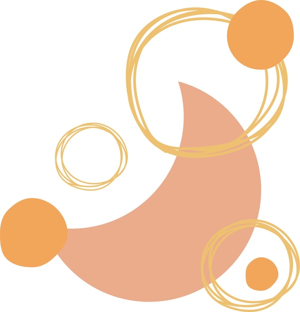 ilustración bebé niño luna redondo plano icono diseño