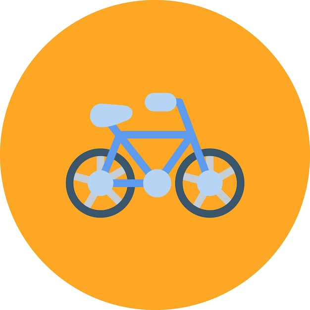 Ilustración de una bicicleta plana