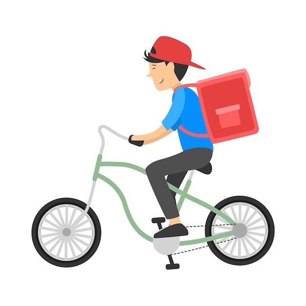 Vector ilustración de una bicicleta