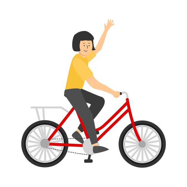 Vector ilustración de una bicicleta