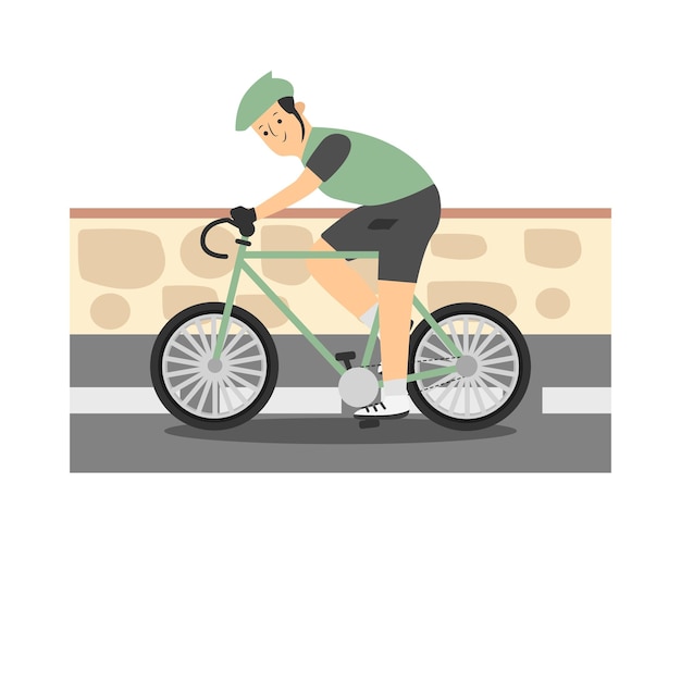 Vector ilustración de una bicicleta