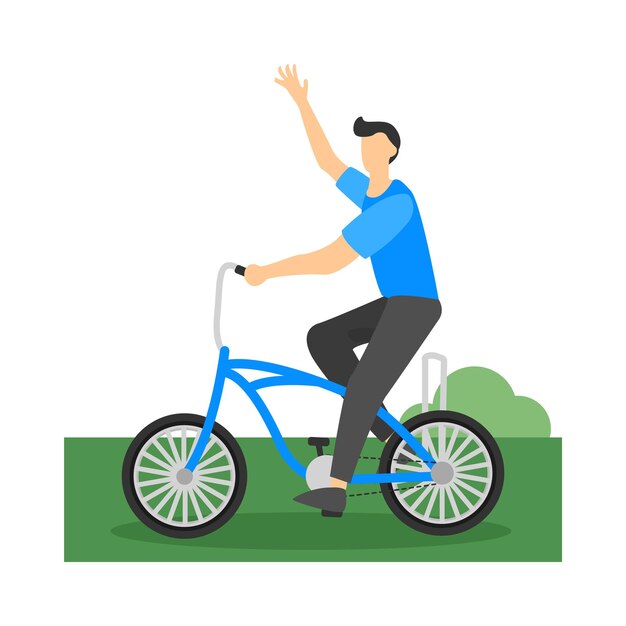 Ilustración de una bicicleta