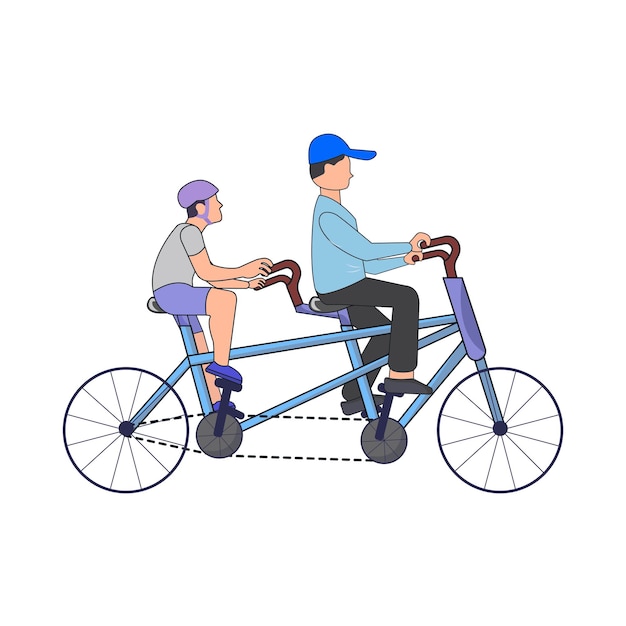 Ilustración de una bicicleta