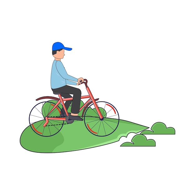 Ilustración de una bicicleta