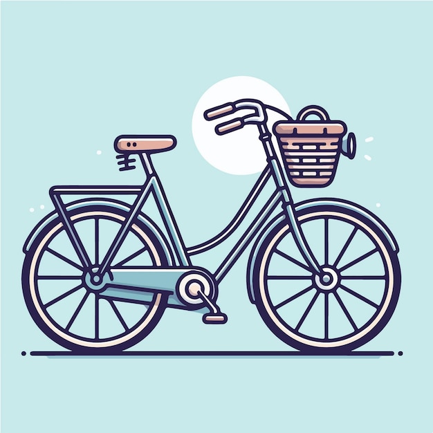 Vector ilustración de una bicicleta