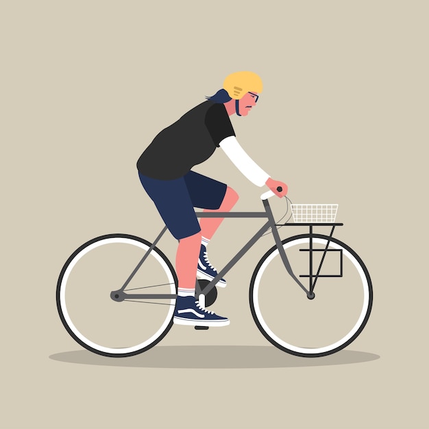 Vector ilustración de bicicleta