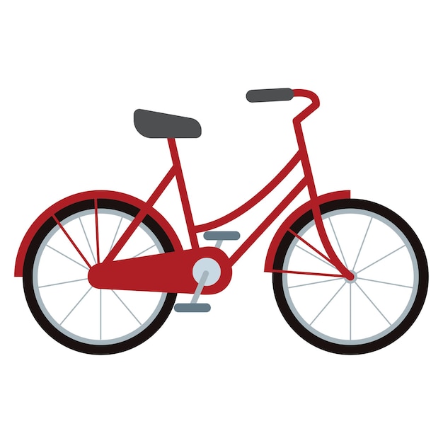 Ilustración de Bicycle Vector como un vehículo respetuoso con el medio ambiente