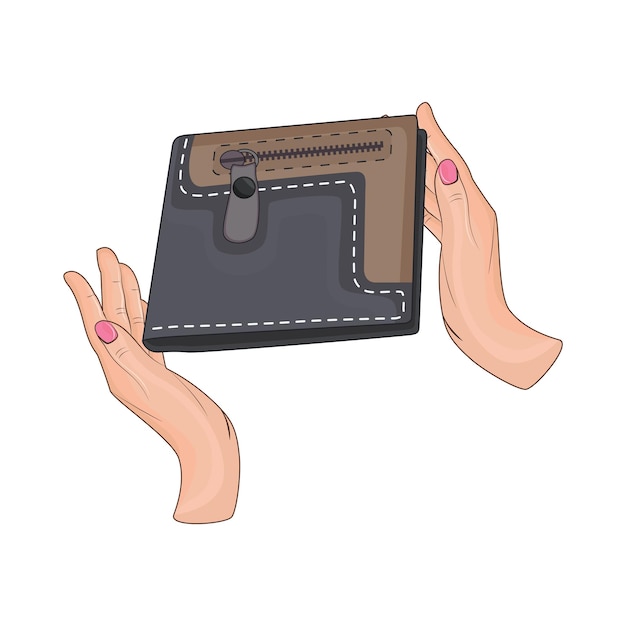 Ilustración de la billetera