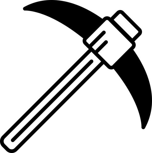 Una ilustración en blanco y negro de un pico