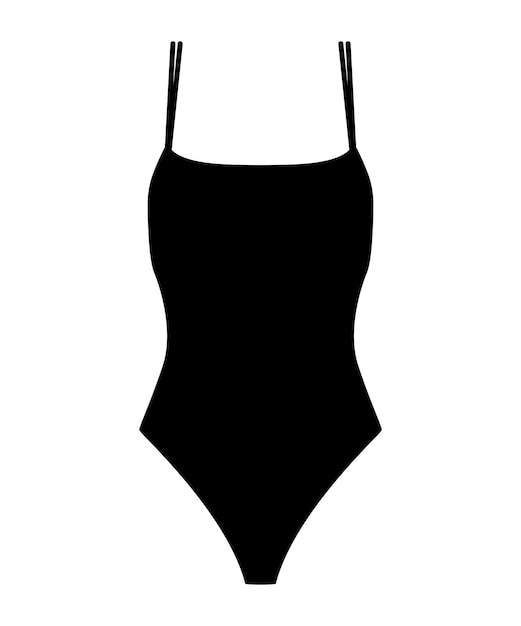 Ilustración en blanco y negro de ropa interior