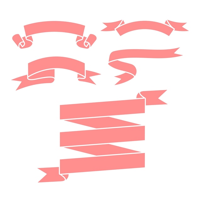 Ilustración en blanco de rollo de cinta rosa. fácil de cambiar de color
