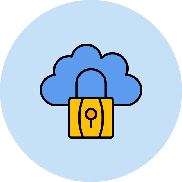 Ilustración del bloqueo plano de la nube