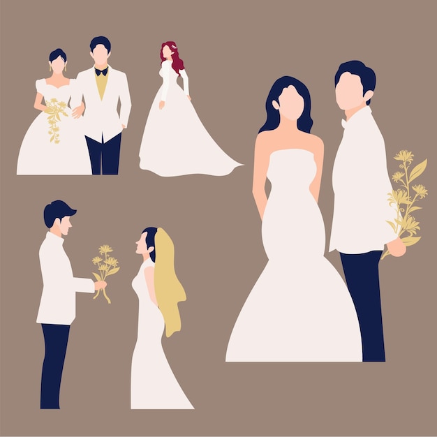 Ilustración Boda Con Estilo Boho