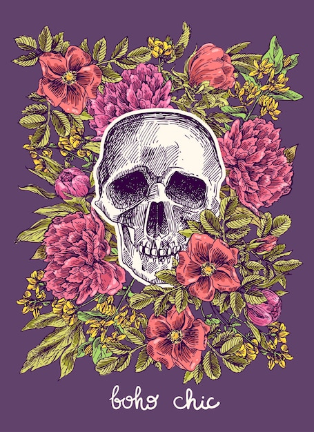 Ilustración boho chic