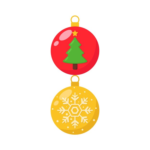 Ilustración de bola de navidad