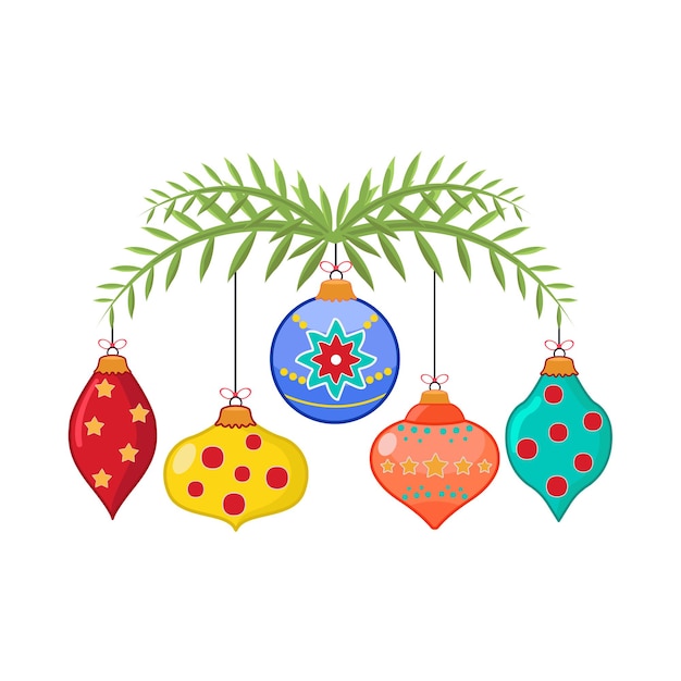 Ilustración de bola de navidad