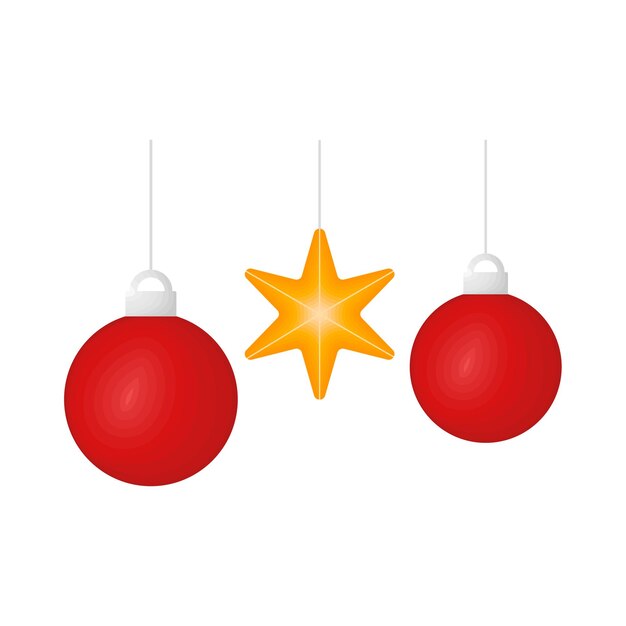 Ilustración de bola de navidad