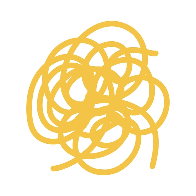 Ilustración de una bola de pasta